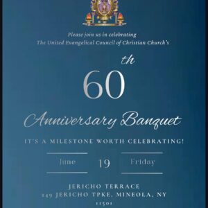 60th Anniversary Banquet (Credit Card Processing Fees Included)